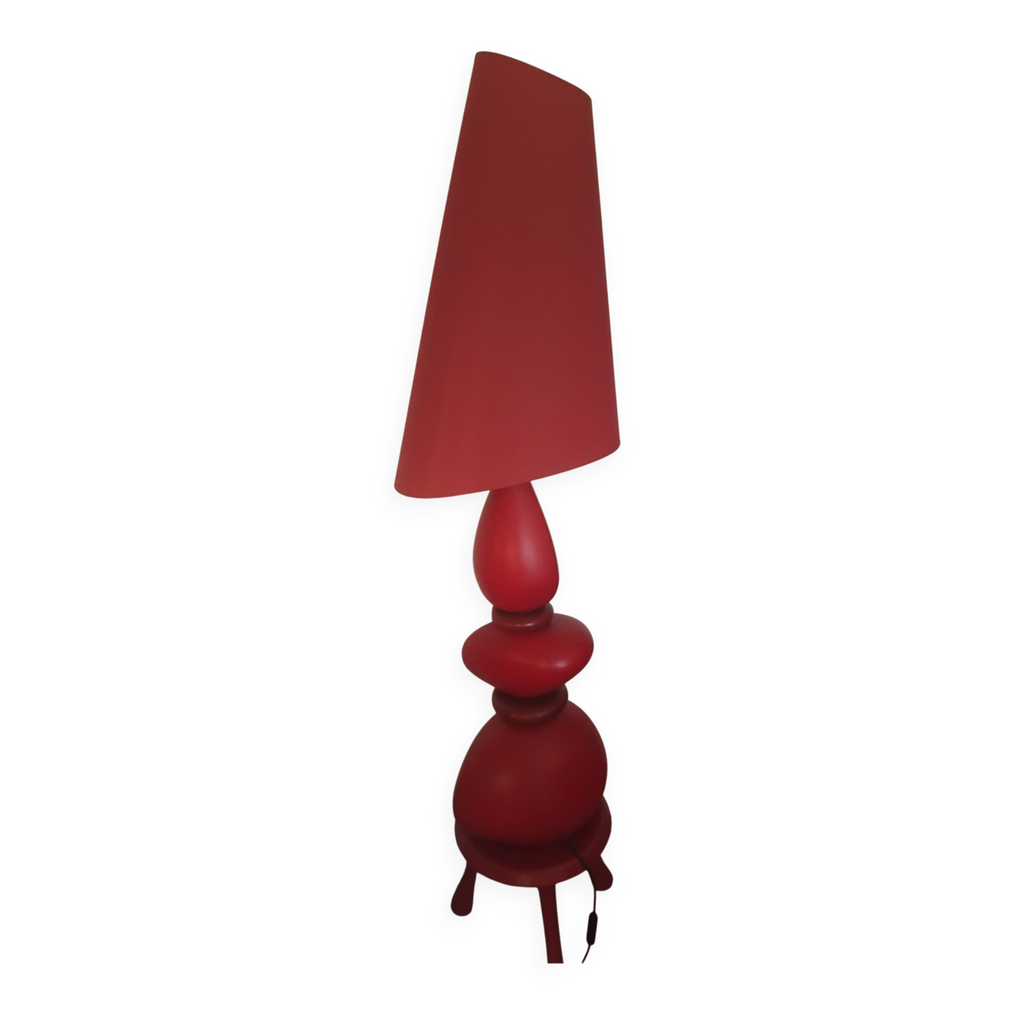 Lamp / luminaire retro 1970s style red