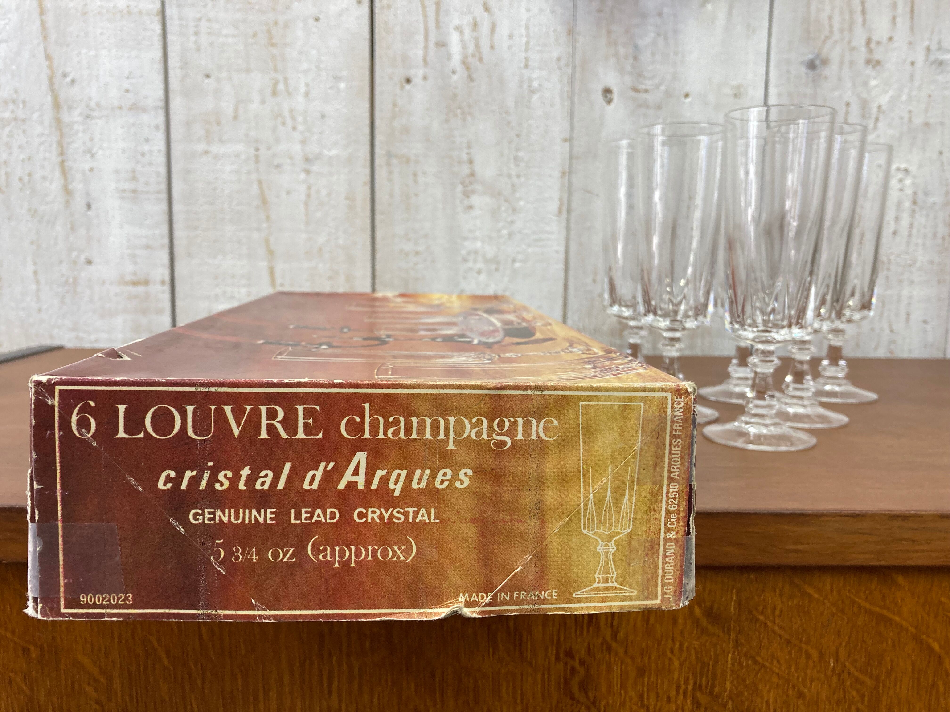 Crystal flutes of Arques