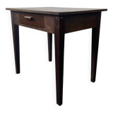 Wooden side table with drawer.