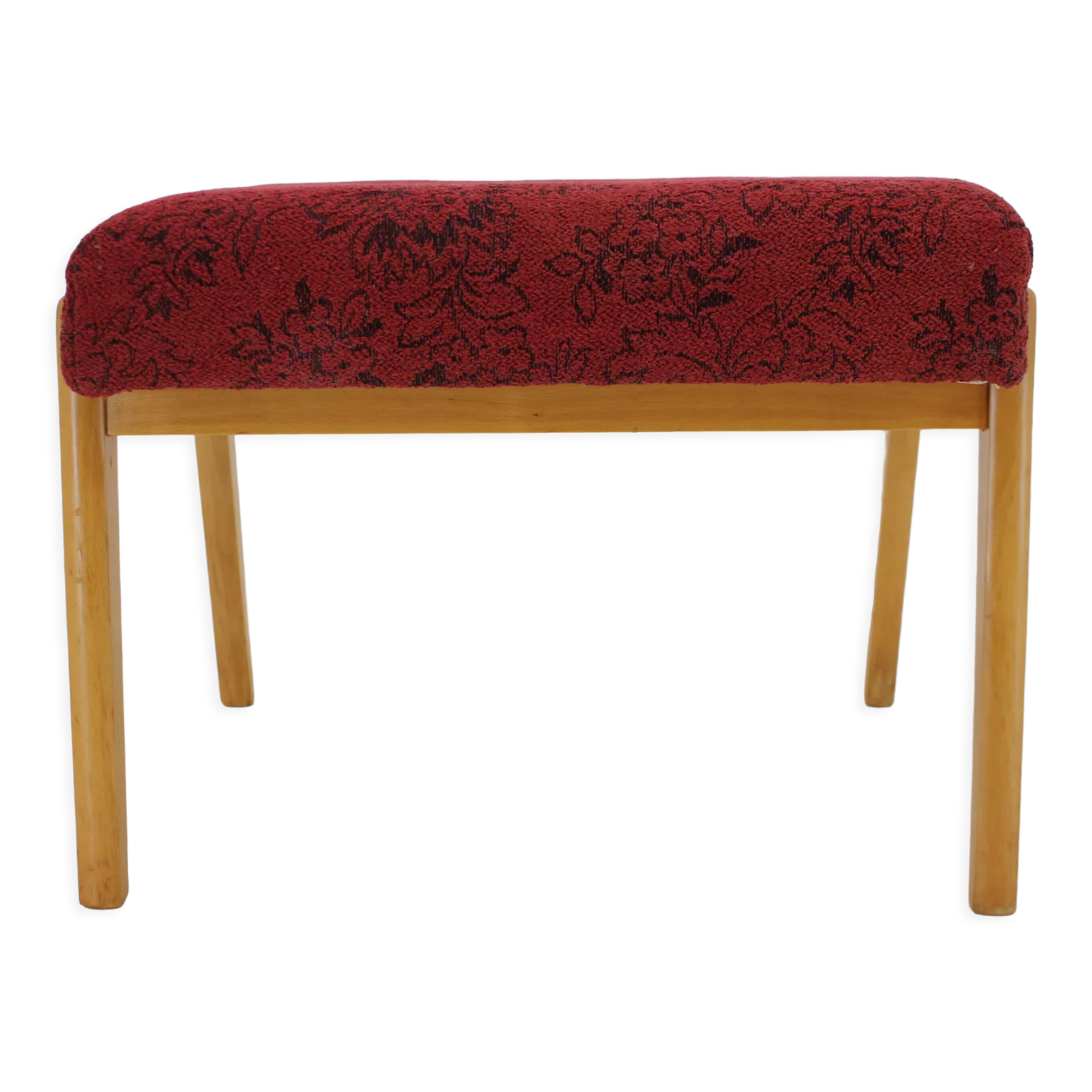 Tabouret de hêtre des années 1960, Tchécoslovaquie