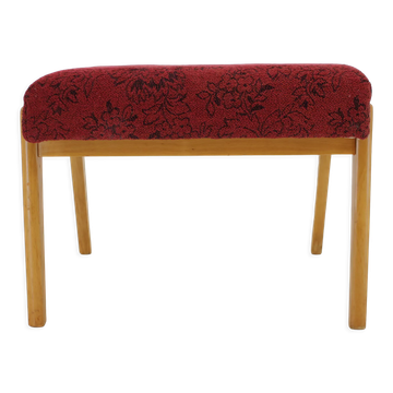 Tabouret de hêtre des années 1960, Tchécoslovaquie