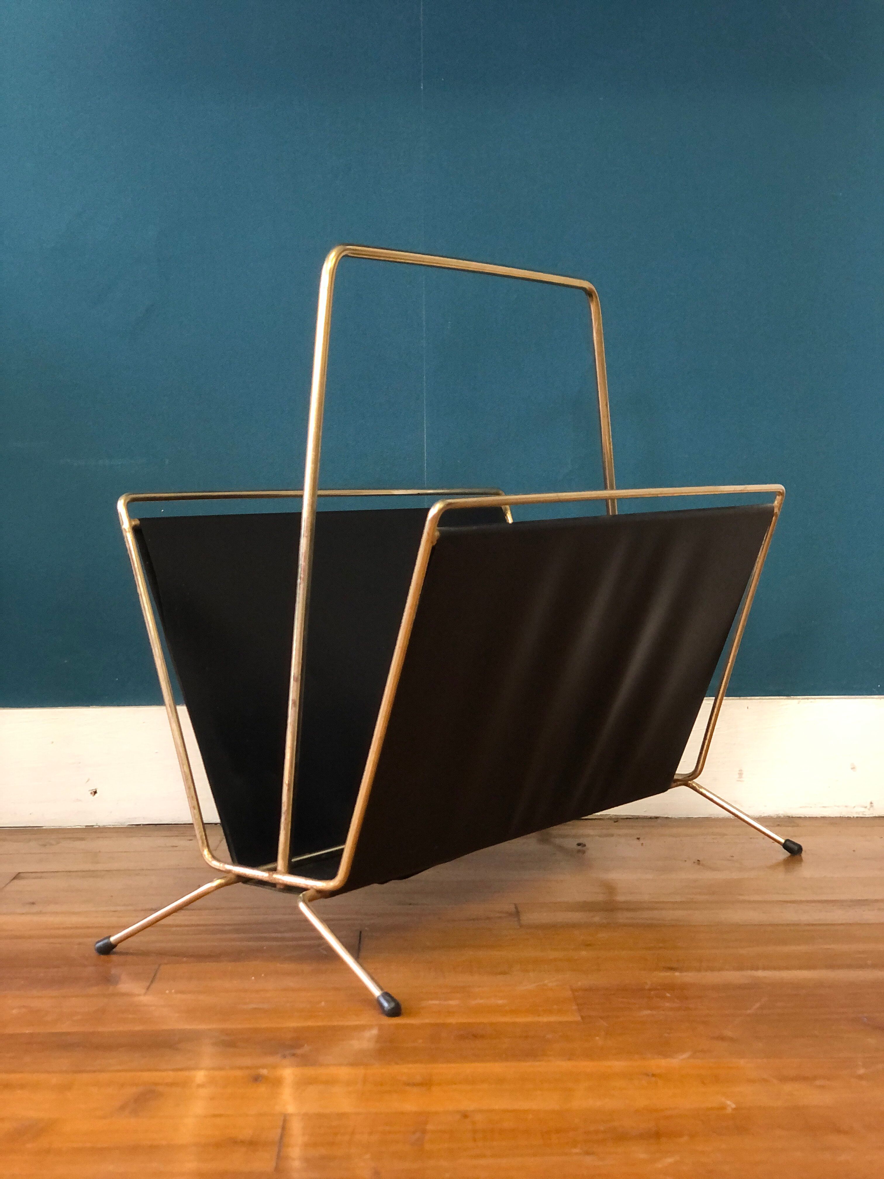 Vintage metal magazine holders