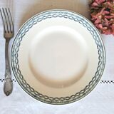 Mismatched antique ironstone earthenware plates