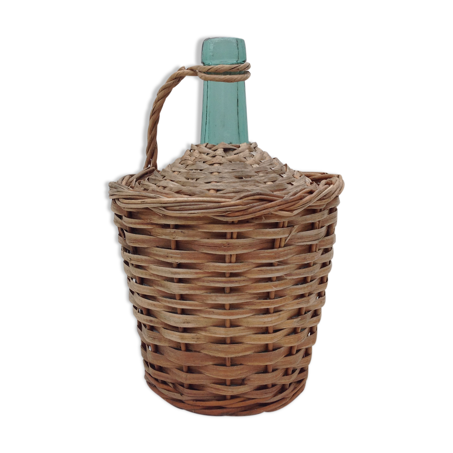 Demojohn surrounded by wicker