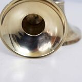 Candlestick duo in Lucite and brass