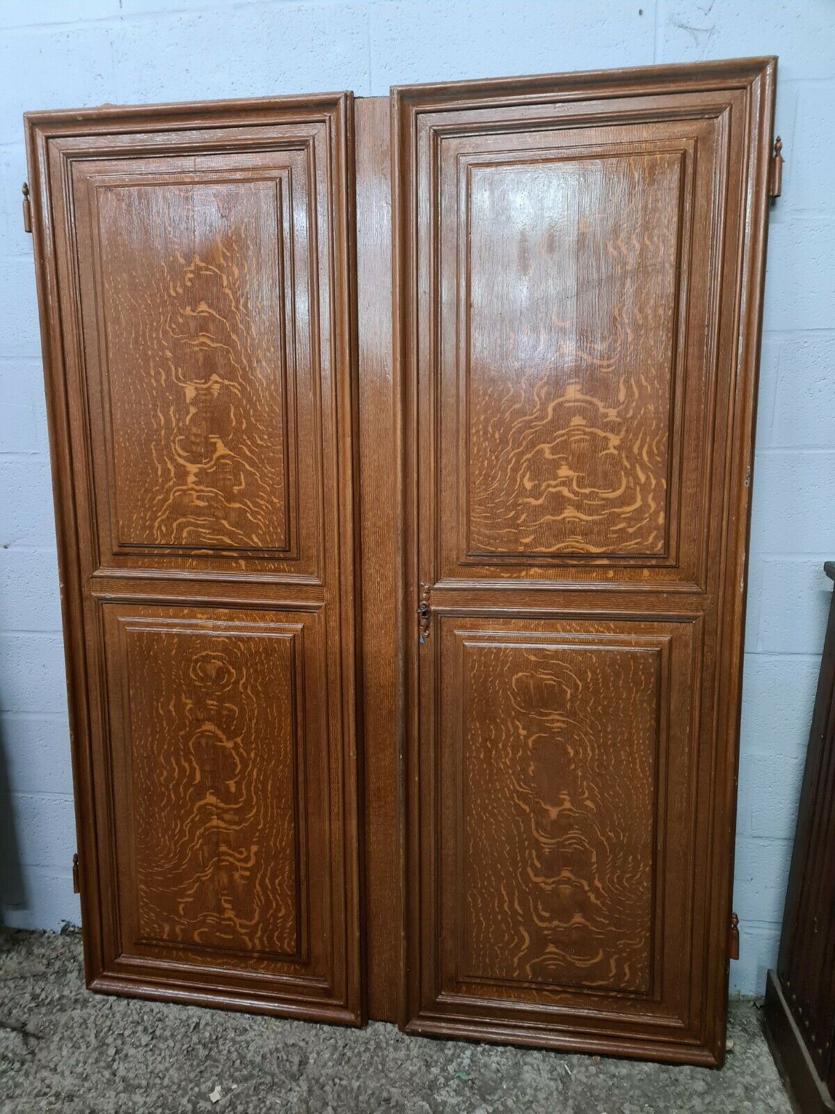 Pair of oak doors