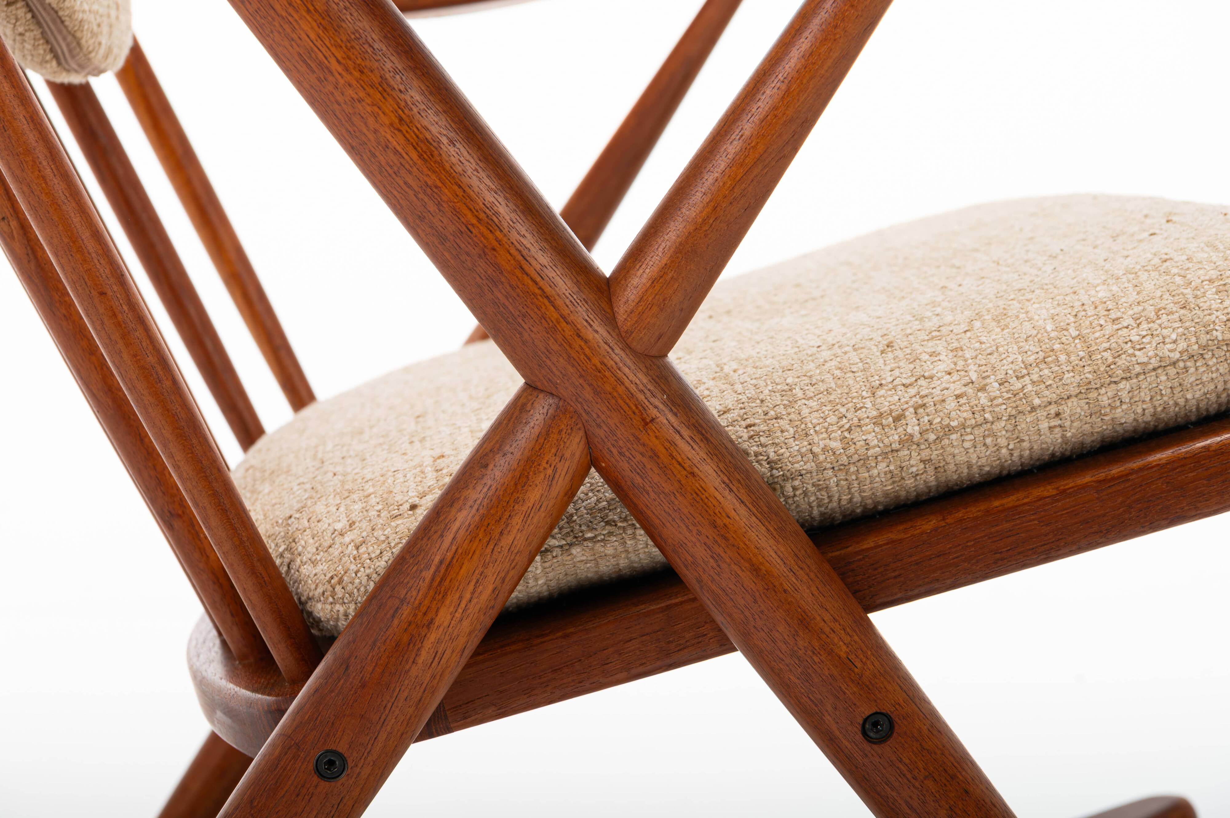 Scandinavian Rocking Chair by Frank Reenskaug for Bramin, Denmark, 1960s