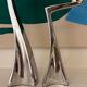Set of 2 Swan candle holders by Matthew Hilton