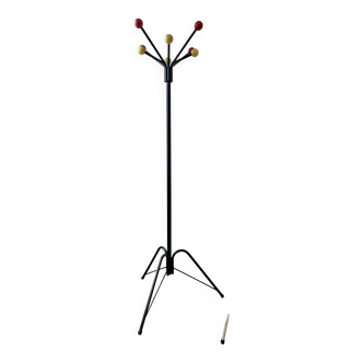 Coat rack on tripod stand - colored balls