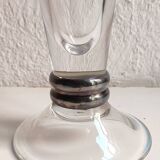 Jarrón de cristal transparente. Spain, 1980s.