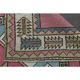1970s vintage Turkish hand-knotted wool cotton pink area rug 128x208