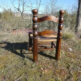 Mulched braided low chair