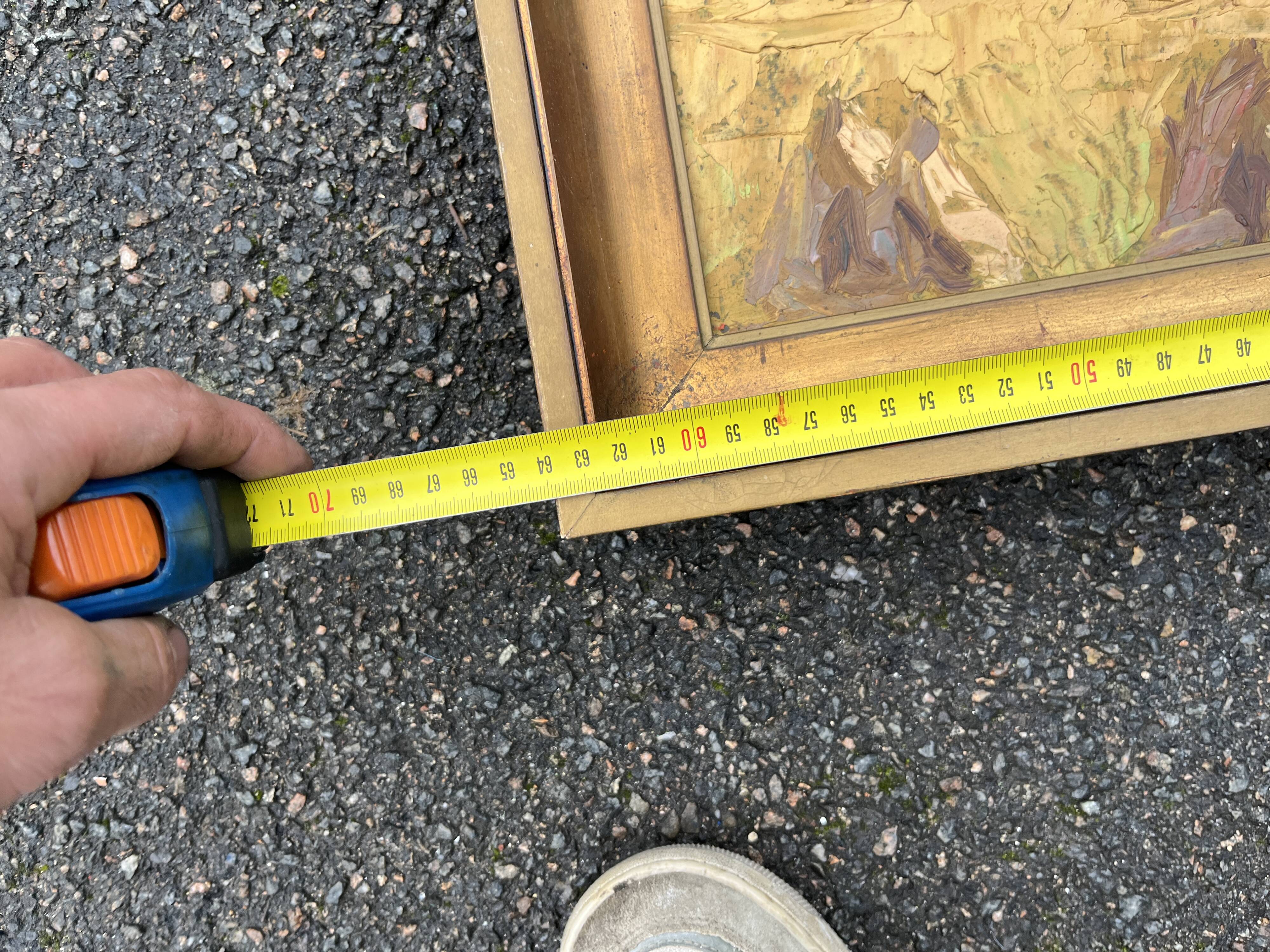 Impressionist painting – Harvest landscape