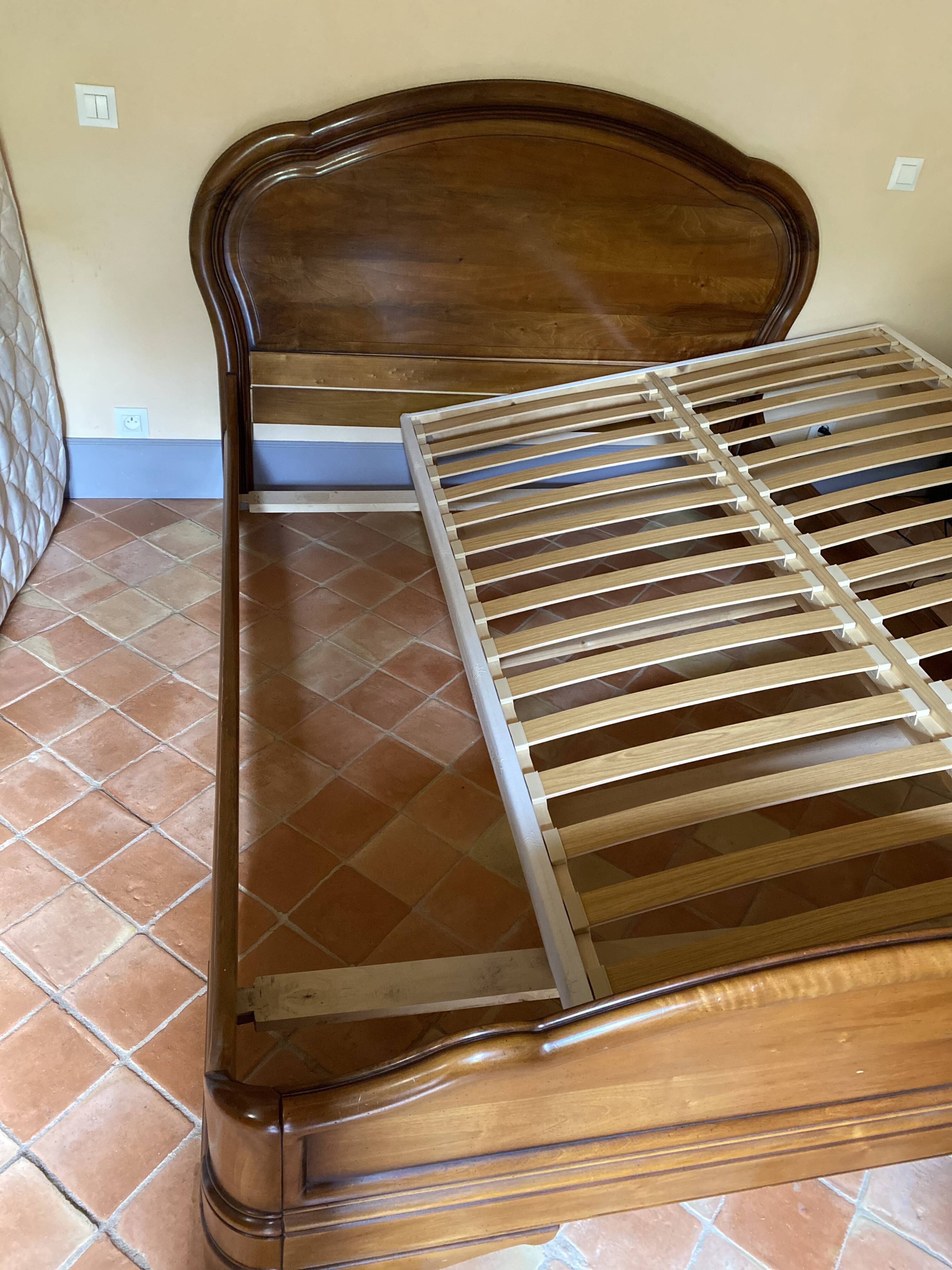 Solid cherry wood bed