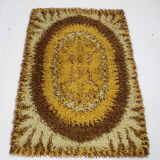 1970s Small Danish Abstract Wool Rug