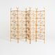 Five-panel rattan folding screen, Scandinavia, 1960s
