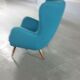 Fauteuil XXL wingback organique des années 50/60