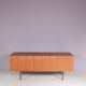 1950s Teak sideboard on black metal base model: B20 by Dieter Wäckerling f
