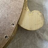 Golden resin rock mirror  42x68cm