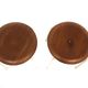 Set of 2 teak and metal stools, Sweden, 1960.