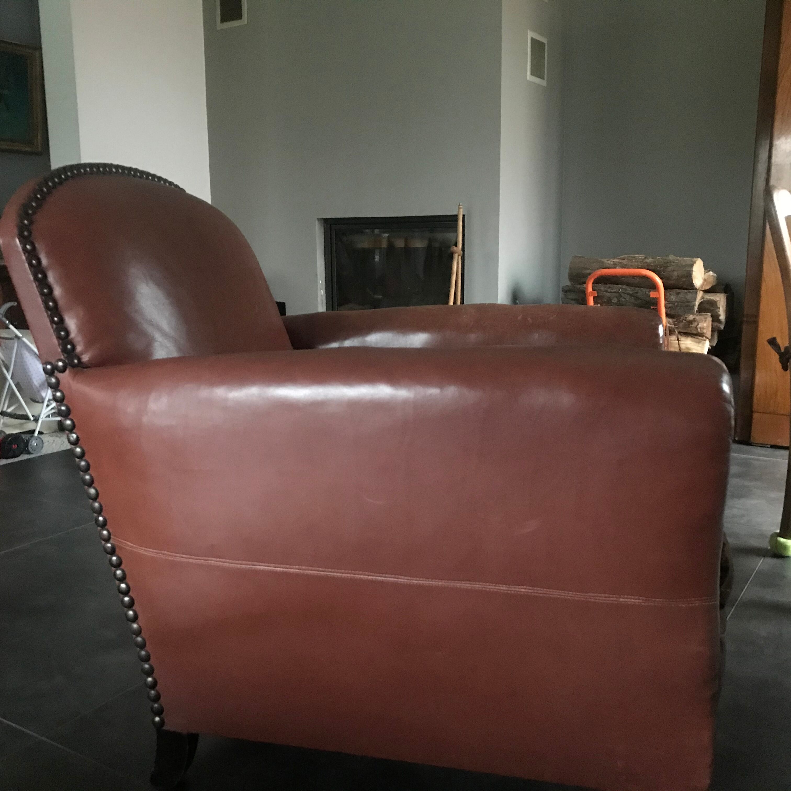 Pair of club armchairs 20s