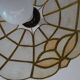 Lustre vintage en nacre et laiton