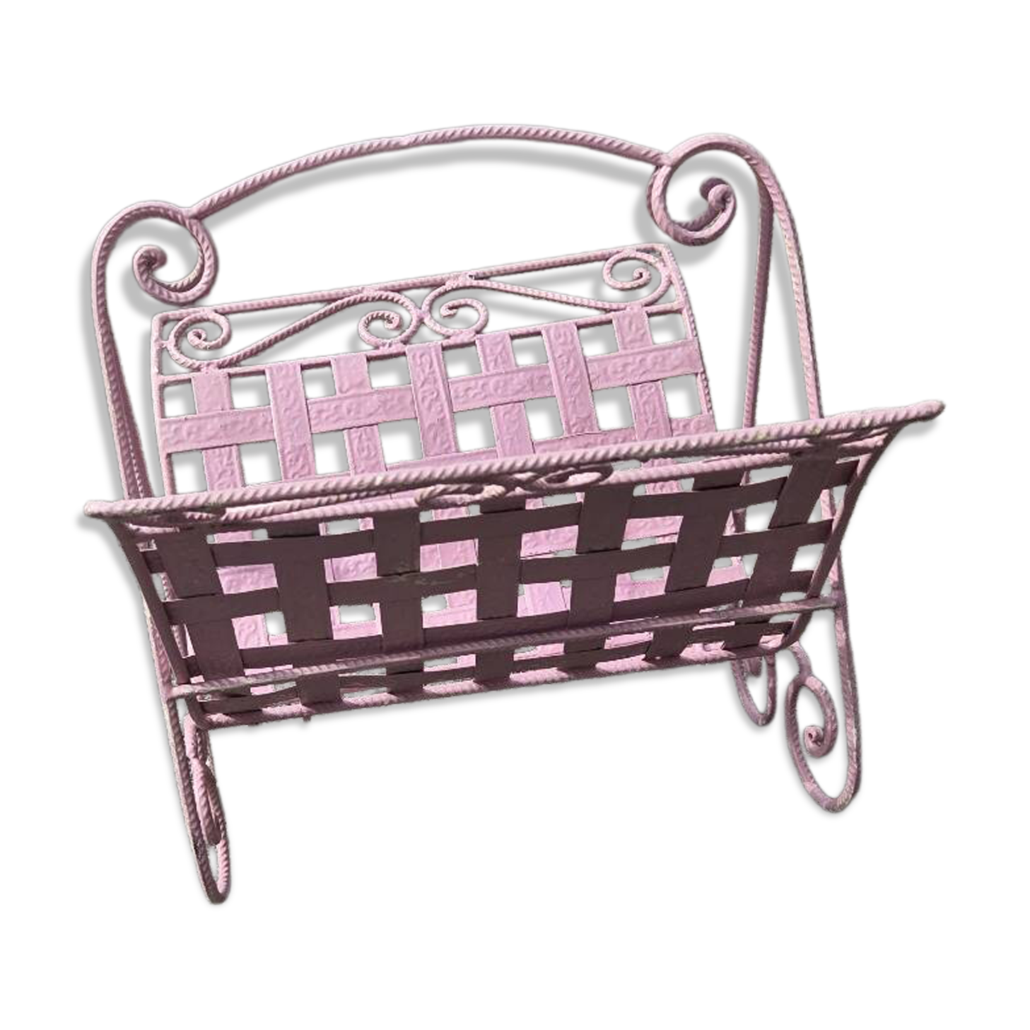 Romantic vintage magazine rack