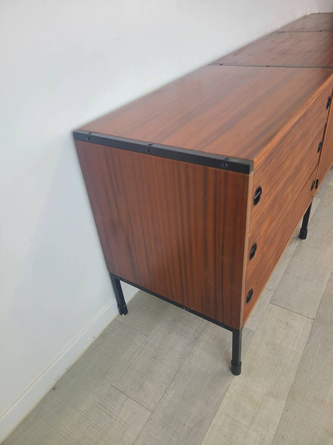 Vintage ARP Minvielle edition teak sideboard, Guariche design, 1960