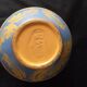 Vase signed DD▲ Foliages Provence Yellow and Blue