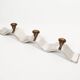 Brutalist 1990s 'Wave' aluminium and brass candelabra