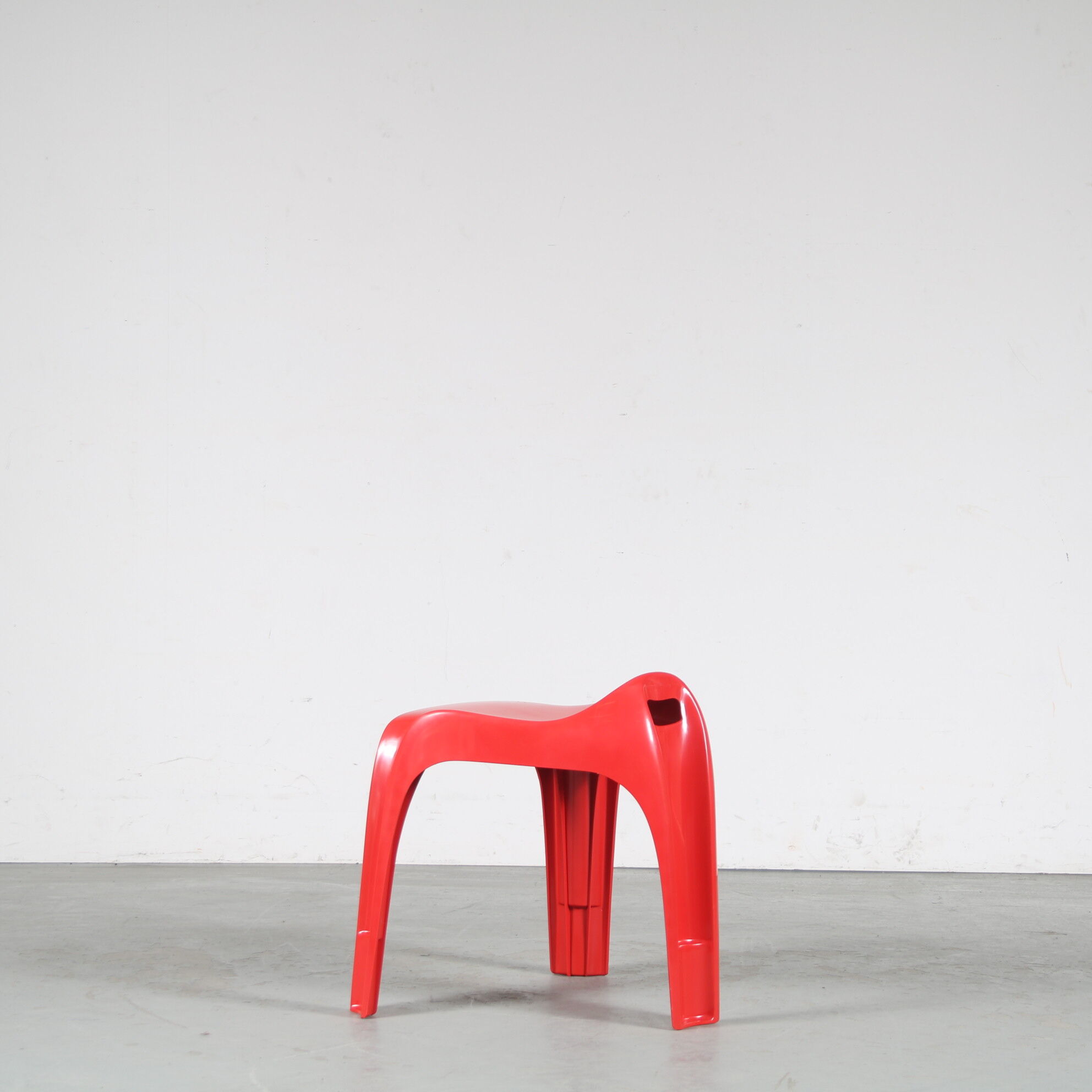 Tabouret rouge "Casalino" des années 2000 par Alexander Begge pour Casala, Allemagne
