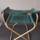 Lafuma foldable chair green vintage camping with armrest