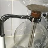 Hellem vacuum coffee maker 6a12 cups complete with its tulip chrome holder