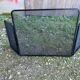 Fire screen fireplace screen black metal mesh 3 leaves vintage