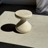 Pawn Bleach - Stool, side table, end table in solid mango wood