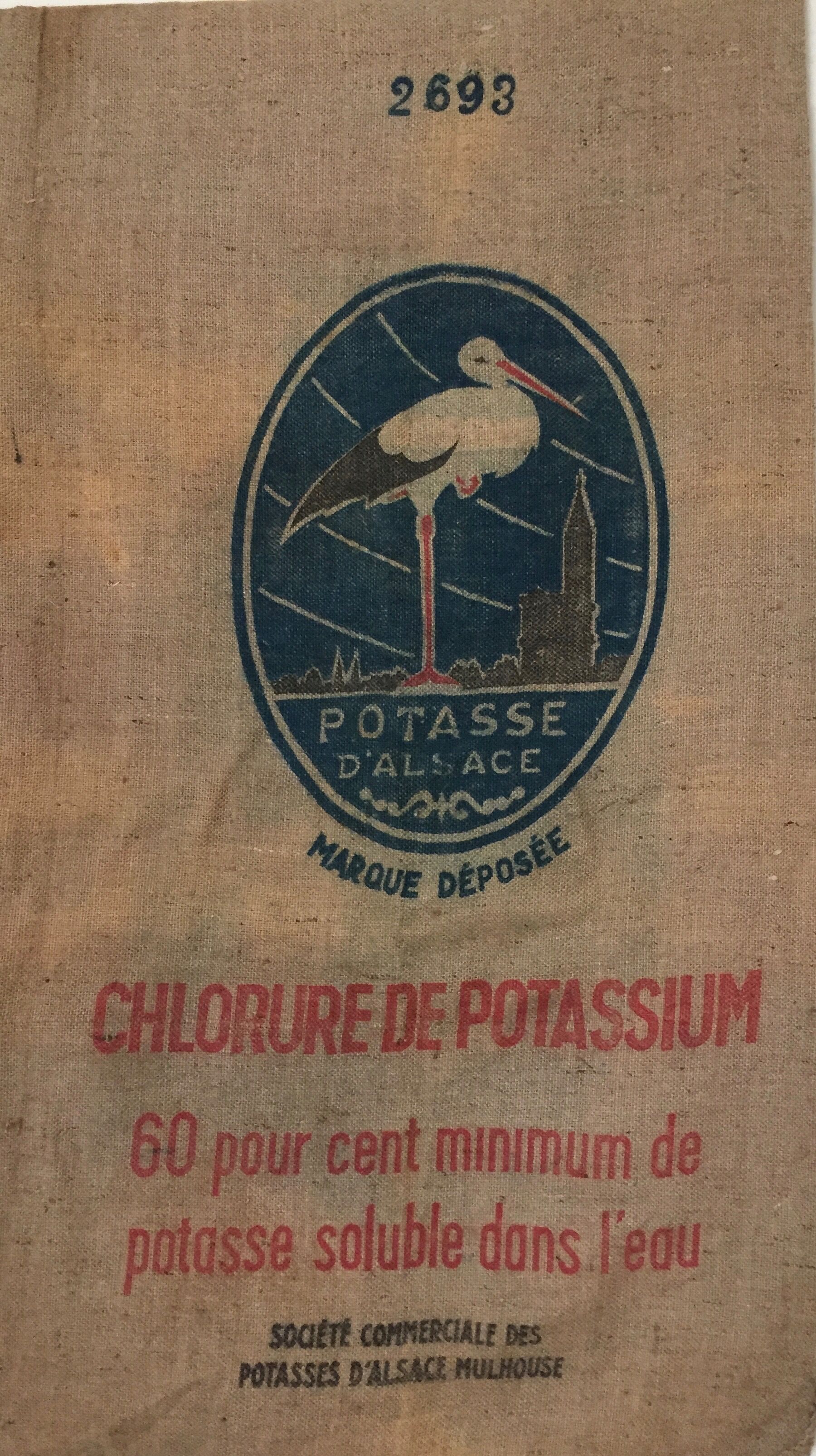 Frosted bag potase d'Alsace, stork