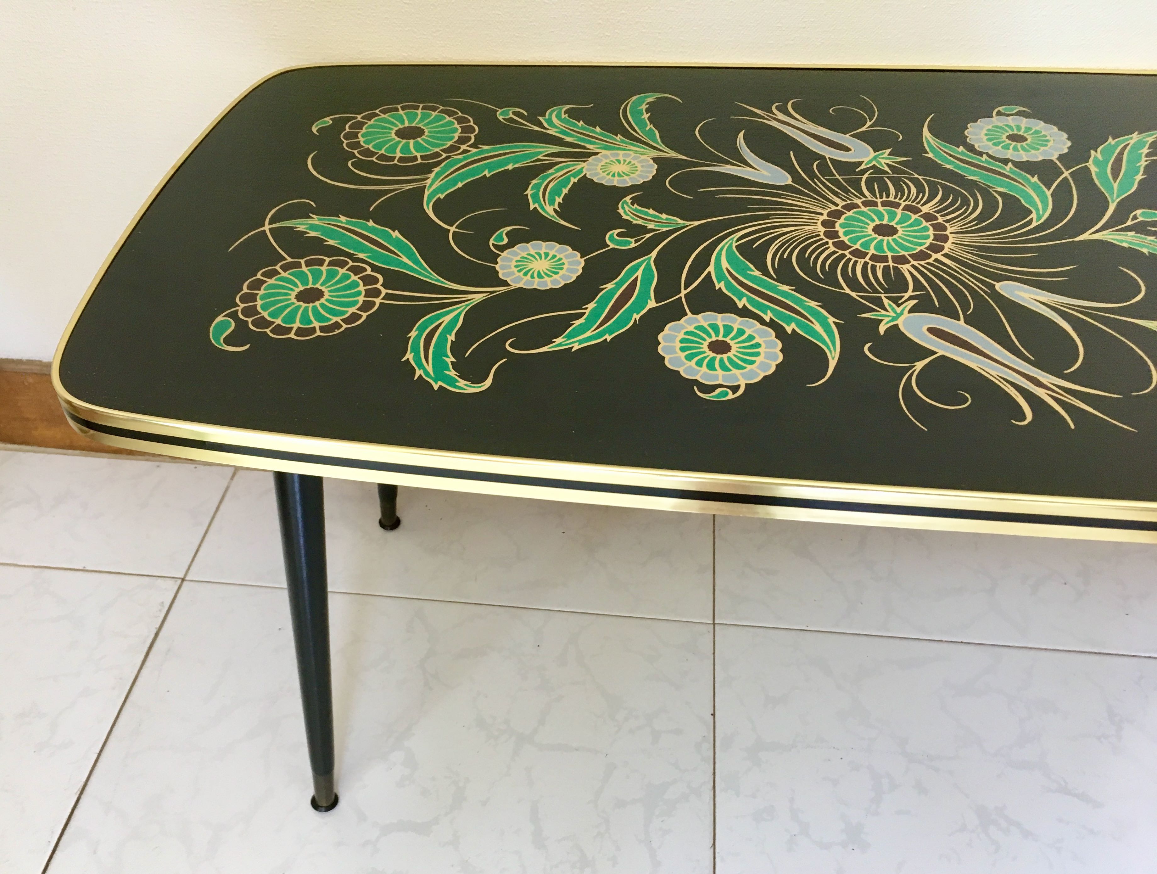 Stylized deco vintage coffee table