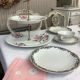 Antique porcelain dessert dish made in France