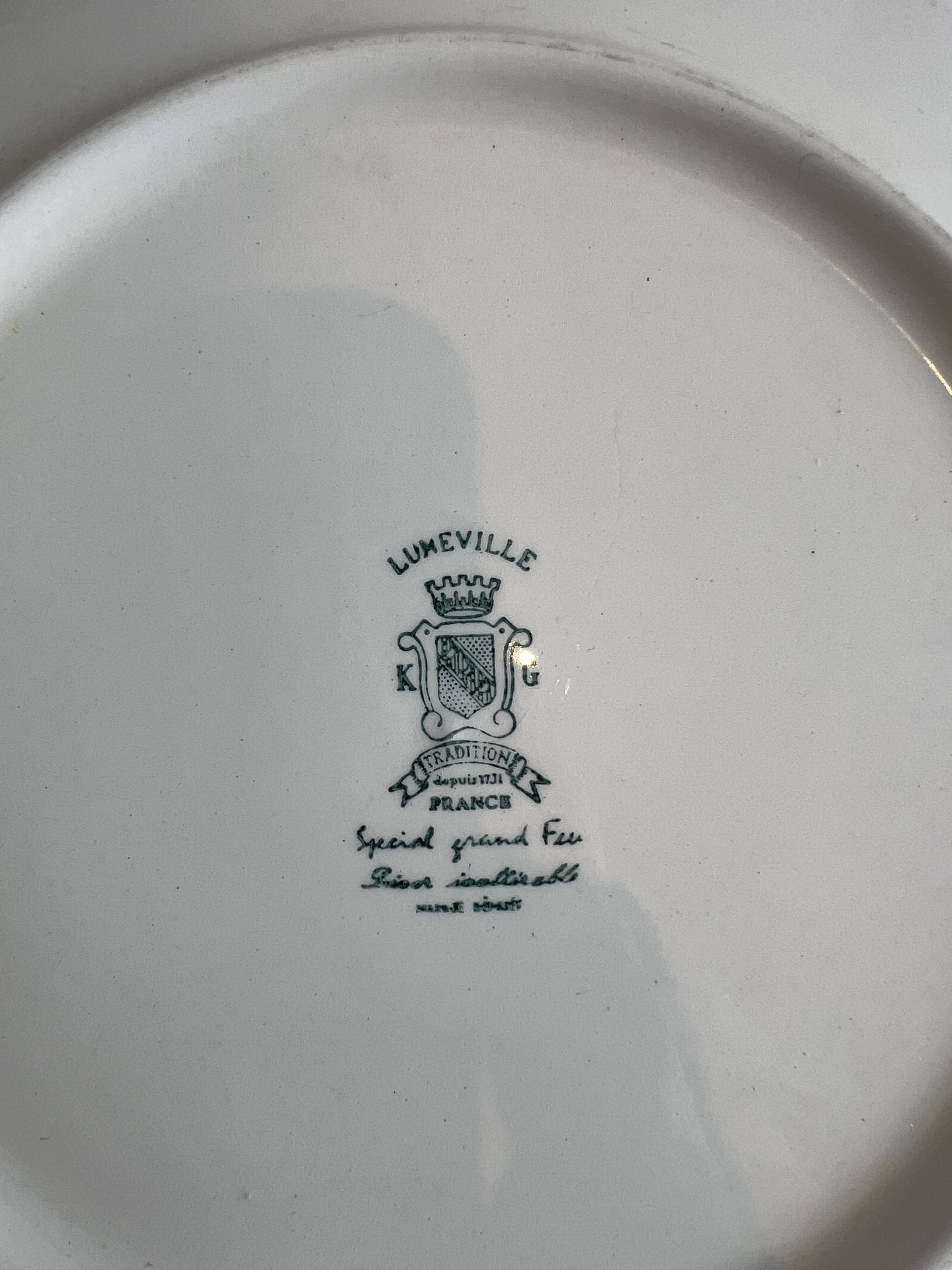 Plat de présentation Lunéville KG