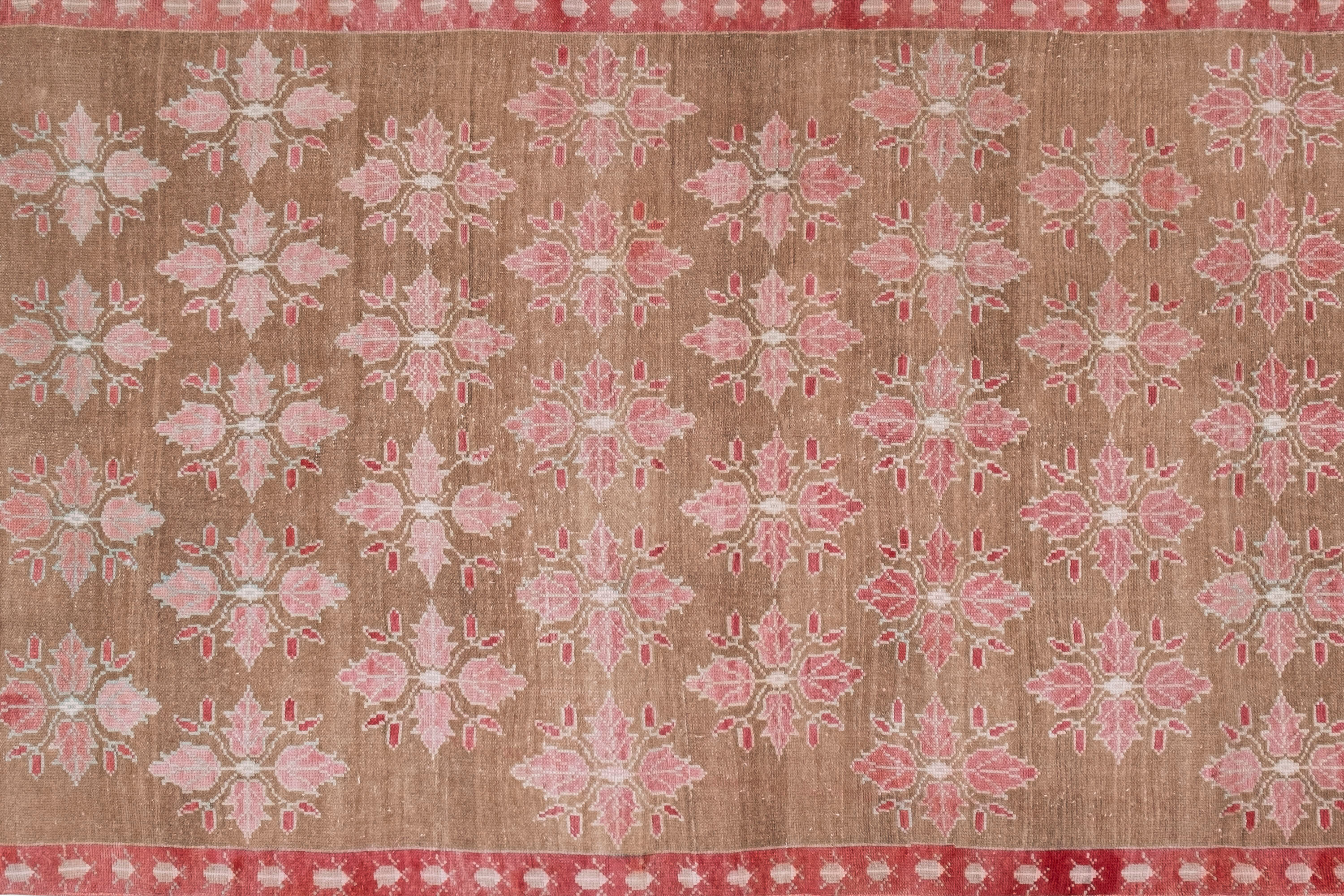 Vintage Floral Turkish Karapinar Rug 4'3" X 10'4"