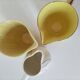 Set of three Salins Clair de Lune Panama vintage jugs.