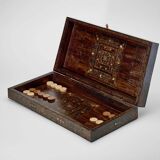 Game board with marquetry, oriental