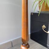 Vintage carved wooden pedestal ashtray