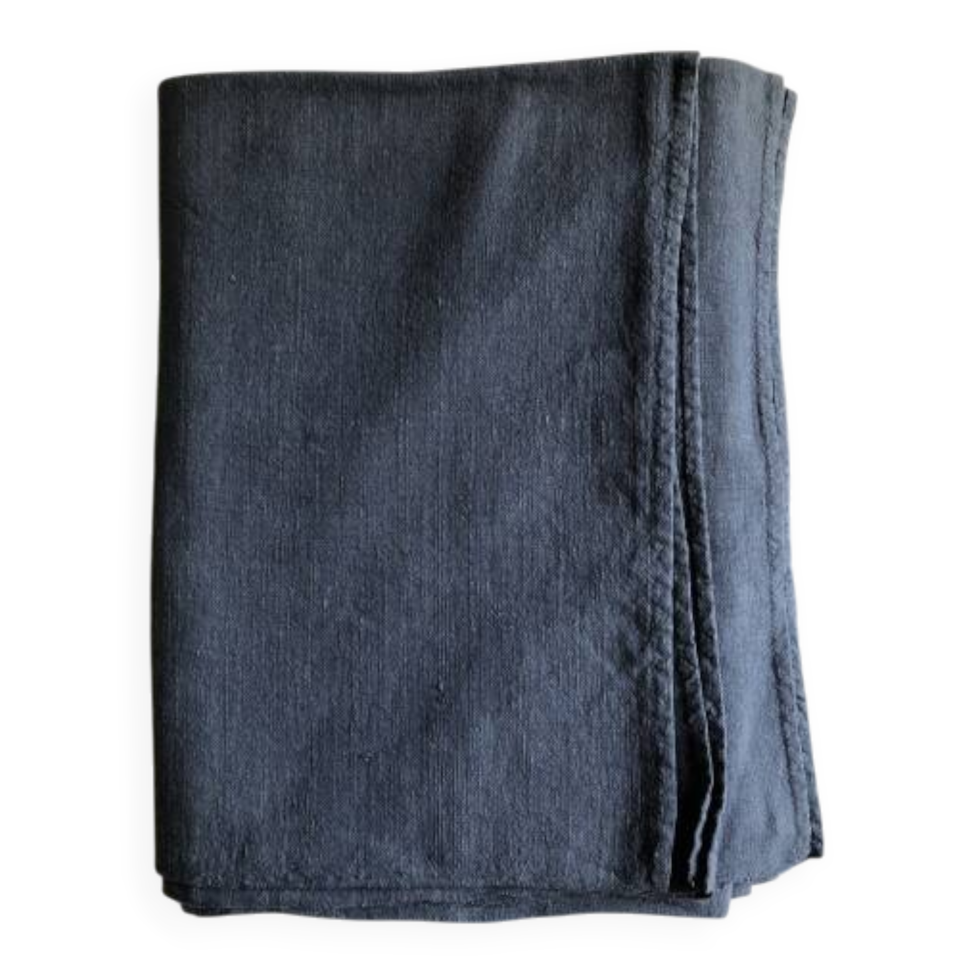 Old Harvest Tablecloth in Pure Hemp Dyed Dense Grey