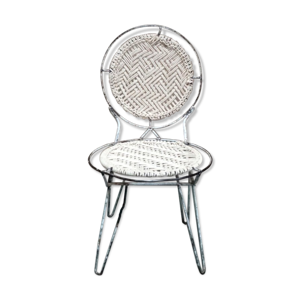 chaise ronde blanche