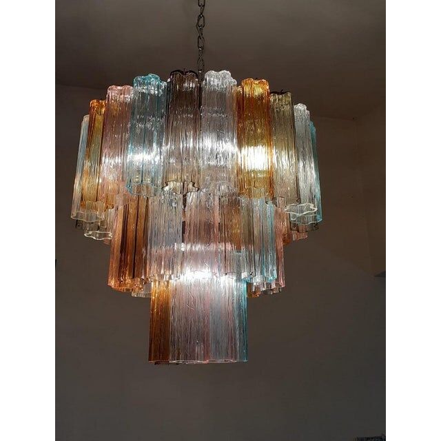 Pair of Murano glass chandeliers