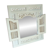 Mirror frame with door - North African moucharabieh style - 20th century