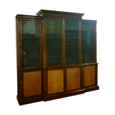 Napoleon III period parquet library in Rio rosewood and lemon tree