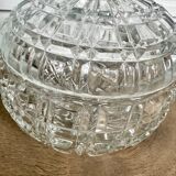 Former Portieux crystal sugar bowl