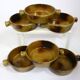 Vintage service plates and serving trays, 39 pieces, silk-screened.